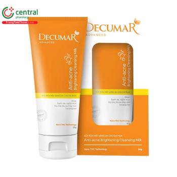 Sữa rửa mặt Anti-Acne Brightening Cleansing Milk Decumar Advanced