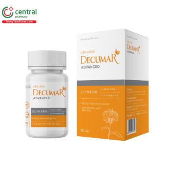 Viên uống Decumar Advanced Silymarin thanh nhiệt, giải độc, giảm mụn