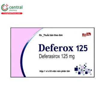 Thuốc Deferox 125mg giúp loại bỏ lượng sắt dư thừa có trong cơ thể