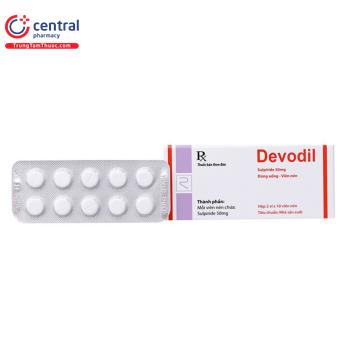 Thuốc Devodil (Sulpiride 50mg): Tác dụng, cách dùng và giá bán