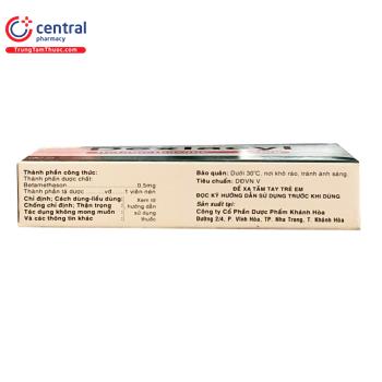 [CHÍNH HÃNG] Thuốc Dexlacyl 0,5mg (Hộp 30 viên): chống viêm, dị ứng