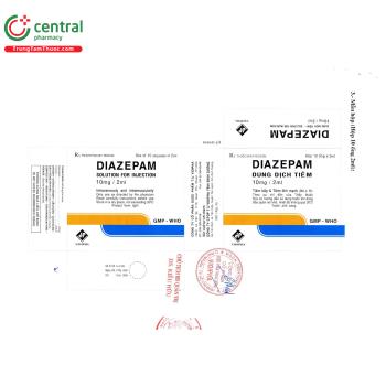 Thuốc Diazepam 10mg/2ml Vidipha an thần, điều trị chứng mất ngủ, trầm cảm