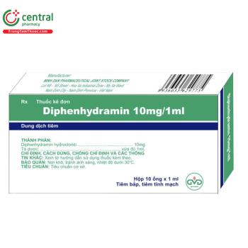  Diphenhydramin 10mg/1ml Minh Dân 