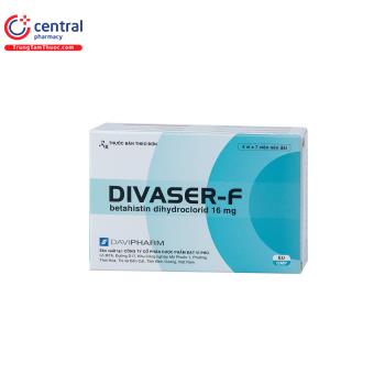 [CHÍNH HÃNG] Thuốc Divaser- F 16 mg - Thuốc điều trị chóng mặt