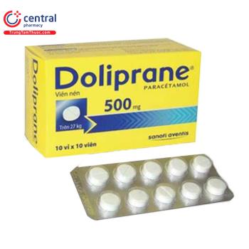 HỘP DOLIPRANE 1000MG VỚI GIÁ NIÊM YẾT MỘT TRĂM NĂM MƯƠI NGHÌN ĐỒNG