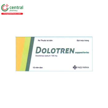 Dolotren suppositories 100mg