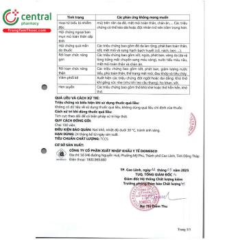 Thuốc Dopagan 100mg giảm đau, hạ sốt cho trẻ em và người lớn