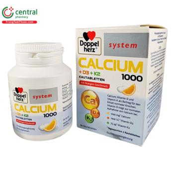 Doppel herz Calcium 1000 + D3 + K2