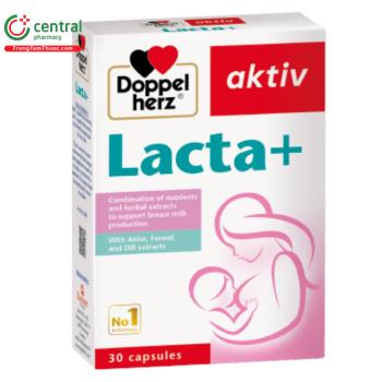 Thuốc Doppelherz Lacta+ Bổ sung dinh dưỡng nâng cao chất lượng sữa mẹ