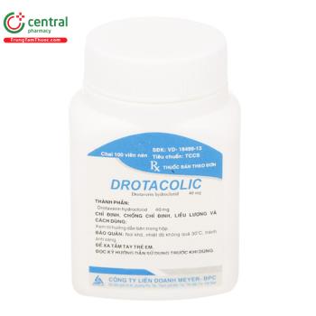 Drotacolic 40mg (Chai 100 viên)