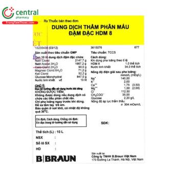 Dung dịch thẩm phân máu đậm đặc HDM 8 