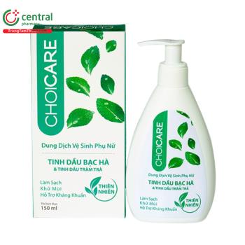 Dung dịch vệ sinh phụ nữ Choicare Bạc hà 150ml