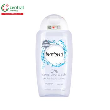 Dung dịch vệ sinh phụ nữ Femfresh 0% Sensitive Wash 250ml