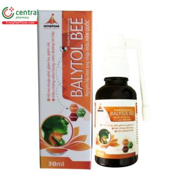 Dung dịch xịt họng keo ong Balytol Bee