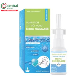 Dung Dịch Xịt Mũi Họng Nano HOSCARE