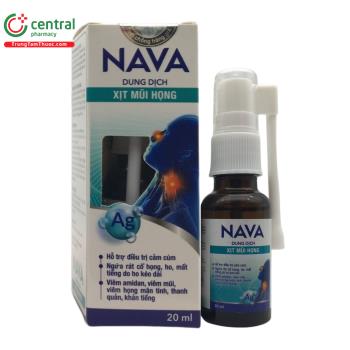 Dung dịch xịt mũi họng Nava