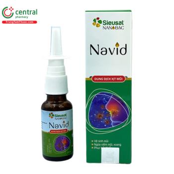 Dung dịch xịt mũi Sieusat Nano Bạc Navid