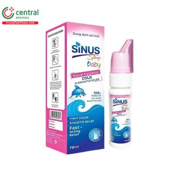 Dung dịch xịt mũi Sinus Spray Baby