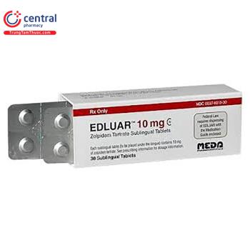 [CHÍNH HÃNG] Thuốc an thần gây ngủ Edluar 10mg: tác dụng, liều dùng