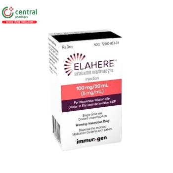 Thuốc tiêm Elahere 100mg/20ml điều trị ung thư buồng trứng và ống dẫn trứng