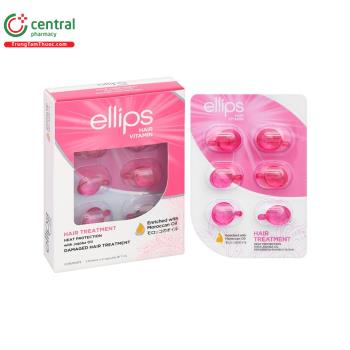 Ellips Vitamin Hair Treatment dưỡng tóc dầu Morocan phục hồi hư tổn