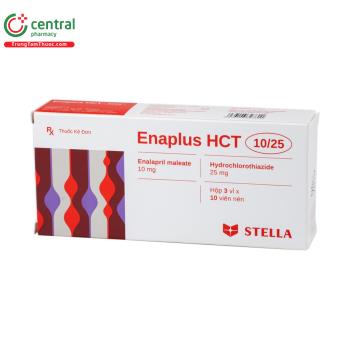 Thuốc Enaplus HCT 10/25 - Thuốc hạ huyết áp phối hợp, tác dụng mạnh