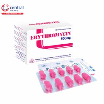 Erythromycin 500mg Mekophar