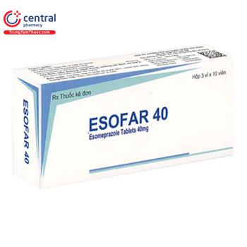 [CHÍNH HÃNG] Thuốc Esofar 40 điều trị trào ngược dạ dày - thực quản