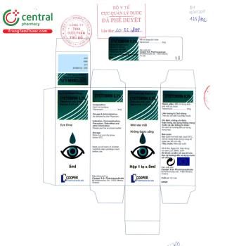 Thuốc Eyetobrin 0.3% điều trị nhiễm khuẩn mắt do vi khuẩn nhạy cảm
