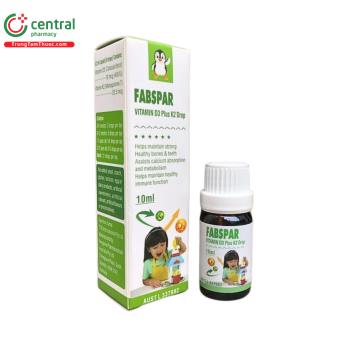 Fabspar Vitamin D3 Plus K2 Drop