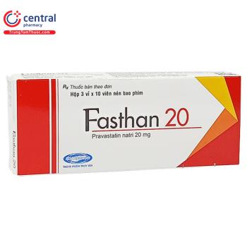 [CHÍNH HÃNG] Thuốc Fasthan 20 - giúp hạ Cholesterol máu