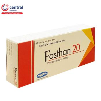[CHÍNH HÃNG] Thuốc Fasthan 20 - giúp hạ Cholesterol máu