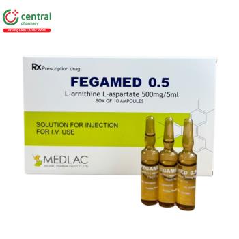 Thuốc Fegamed 0,5 Medlac điều trị tăng Amoniac máu trong bệnh não gan