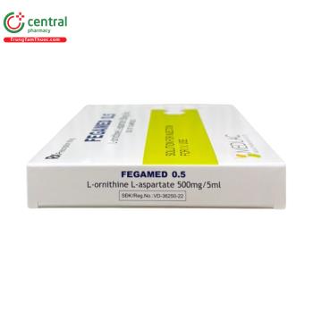 Thuốc Fegamed 0,5 Medlac điều trị tăng Amoniac máu trong bệnh não gan