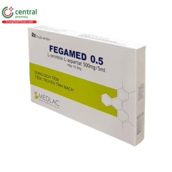 Thuốc Fegamed 0,5 Medlac điều trị tăng Amoniac máu trong bệnh não gan