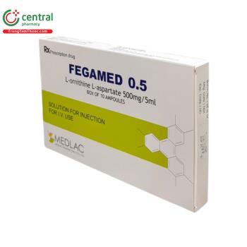 Thuốc Fegamed 0,5 Medlac điều trị tăng Amoniac máu trong bệnh não gan