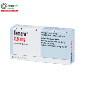 Thuốc Femara 2.5mg (Thổ Nhĩ Kỳ) - thuốc ức chế sinh tổng hợp Estrogen