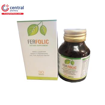 [CHÍNH HÃNG] Thuốc Ferfolic (lọ 30 viên) bổ sung sắt và vi chất