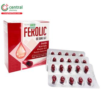Thuốc Ferolic giúp bổ sung sắt, ngừa nguy cơ thiếu máu do thiếu sắt