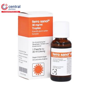[CHÍNH HÃNG] Ferro Sanol 30mg Tropfen - Sắt hữu cơ nhỏ giọt cho bé