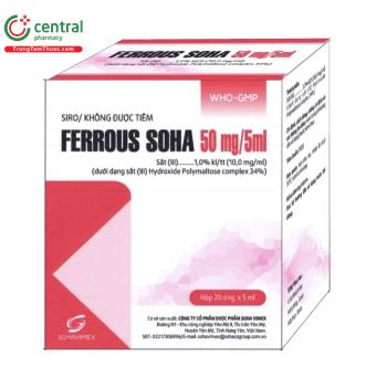 Ferrous Soha 50mg/5ml