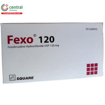 Thuốc Fexo 120 Square - Chỉ định điều trị triệu chứng viêm mũi dị ứng