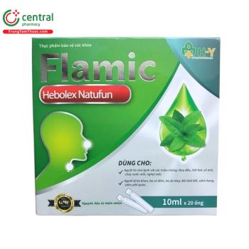 Flamic Hebolex Natufun - Hỗ trợ bổ phế, loãng đờm, làm dịu cơn ho