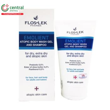 Floslek Emolient Atopic Body Wash Gel And Shampoo
