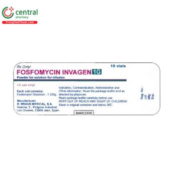 Fosfomycin Invagen 1g