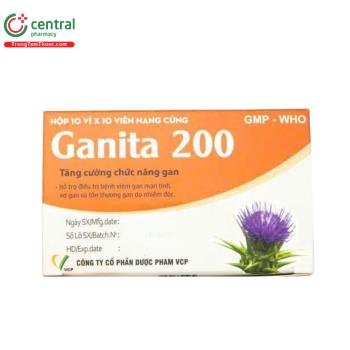 Thuốc Ganita 200 hỗ trợ điều trị viêm gan, xơ gan, tổn thương gan