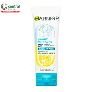 Garnier Bright Anti-Acne Face Wash 100ml