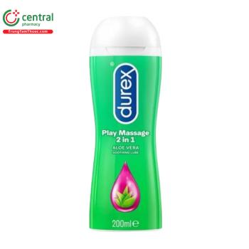 Gel bôi trơn Durex Play Massage 2 in 1 Aloe Vera Soothing Lube 200ml