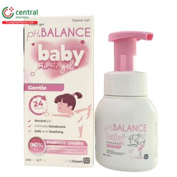 Gel bọt pH Balance Baby Intimate Gel