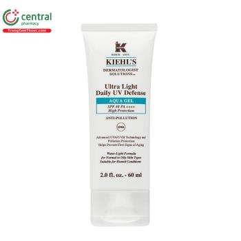 Gel chống nắng Kiehl's Ultra Light Daily UV Defense Aqua Gel SPF 50 PA++++ 